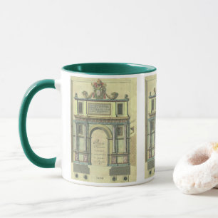 Tasse Vintage Église Porte Entrée Renaissance Architectu