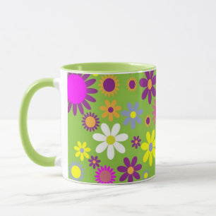 Tasse Vintage florale Printemps Joyeux boug de la fête d