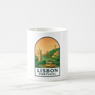 Tasse Vintage Lisbonne Portugal – Ville de Voyage