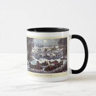 Tasse Vintage Noël, Central Park en hiver