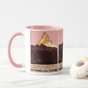 Tasse Vintage voyage, Matterhorn Mountain, Suisse