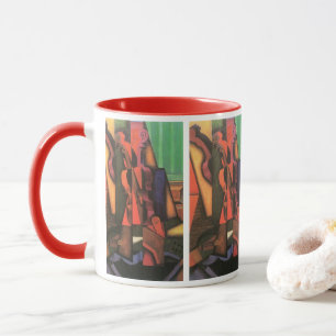 Tasse Violon et guitare de Juan Gris, Art Cubisme Vintag
