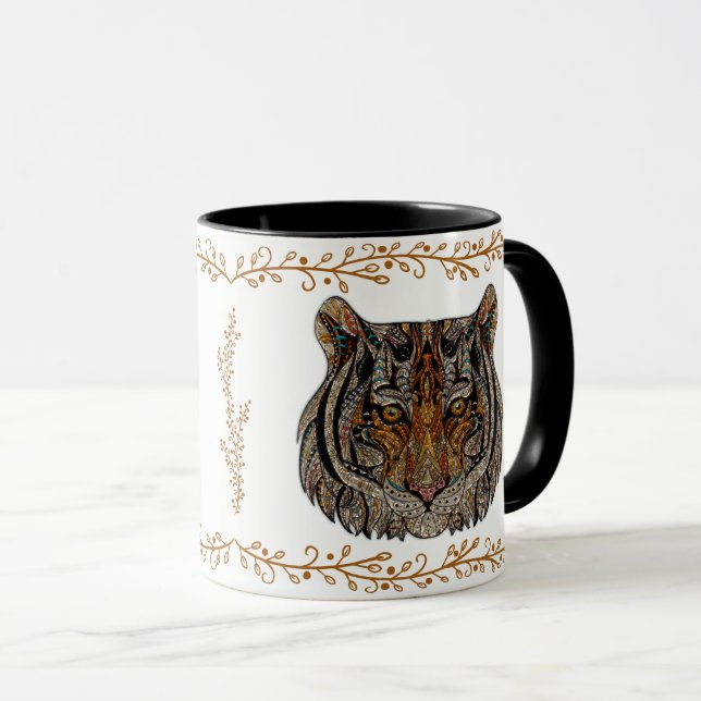 Tasse Visage en verre Monogramme (Devant droit)