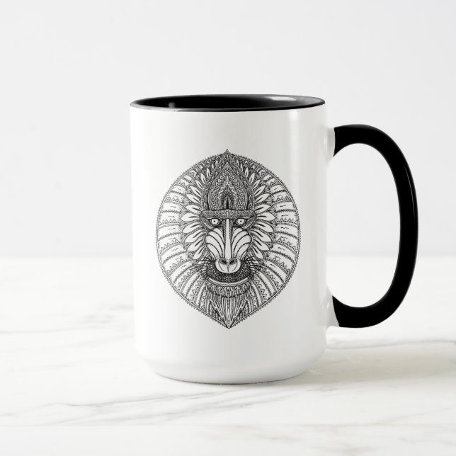 Tasse Visage inspiré de babouin (Droite)