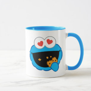 Tasse Visage Souriant Cookie avec des Yeux en Forme de C