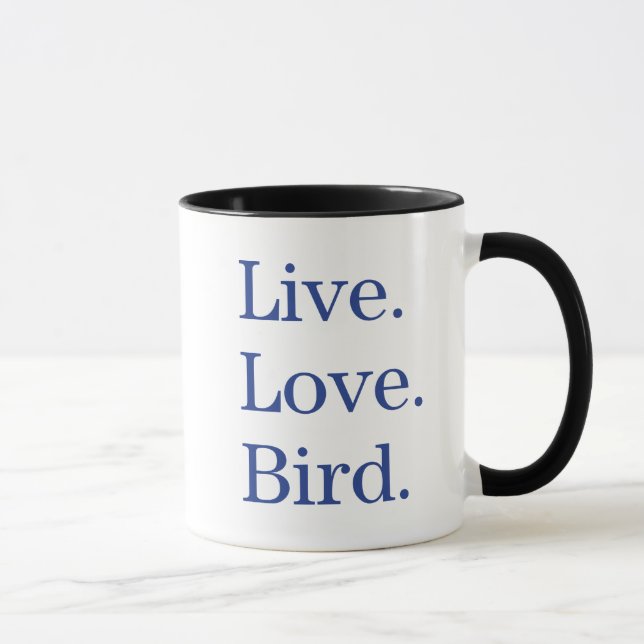 Tasse Vivant. Amour. Oiseau (Droite)