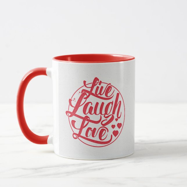 Tasse Vivent l'amour de rire (Gauche)