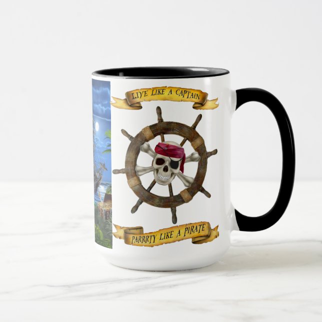 TASSE VIVEZ COMME UN CAPITAINE PARTY LIKE A PIRATE (Droite)
