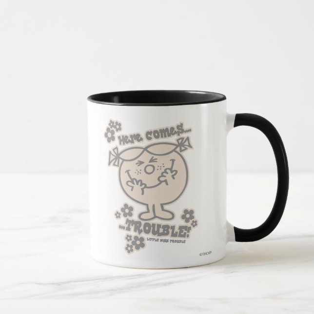 Tasse Voici La Petite Miss Trouble (Droite)