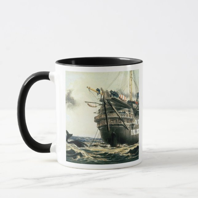 Tasse voie HMP Agamemnon étendant le câble atlantique (Gauche)