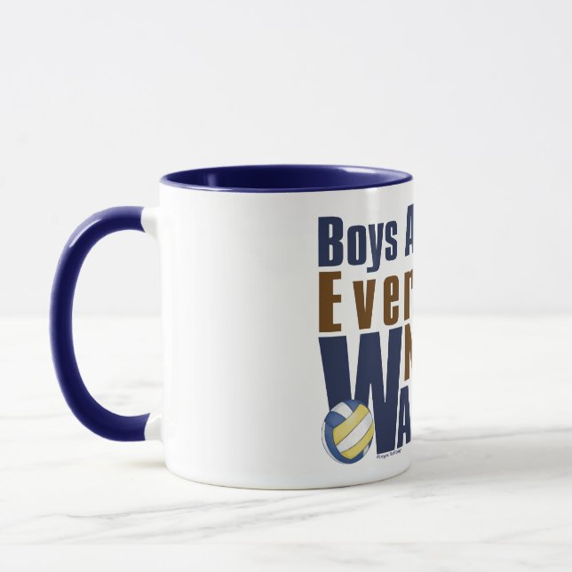 Tasse Vollyball Waterboy en bleu (Gauche)