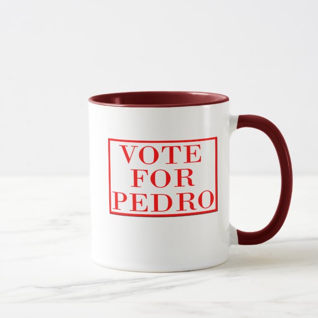 Tasse Vote pour Pedro (Droite)