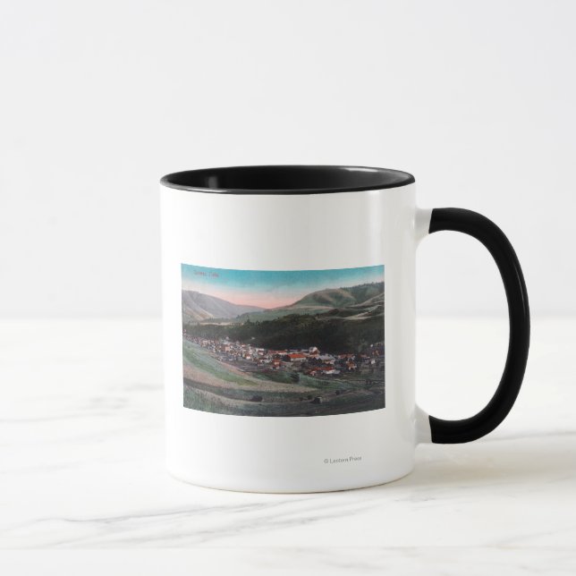 Tasse Vue aérienne de CityCuldesac, ID (Droite)