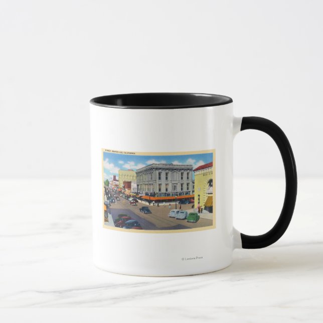 Tasse Vue aérienne de D Street (Droite)
