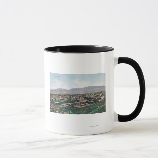 Tasse Vue aérienne de la ville depuis les collines (Droite)