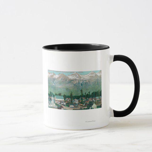 Tasse Vue aérienne de la zone résidante de la ville (Droite)