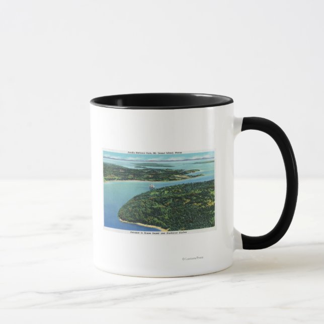 Tasse Vue aérienne de l'entrée de Somes Sound (Droite)