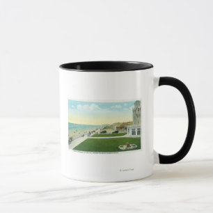 Tasse Vue aérienne du BoardwalkSeaside, OU