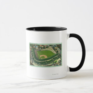 Tasse Vue aérienne du champ Wrigley # 2Chicago, IL