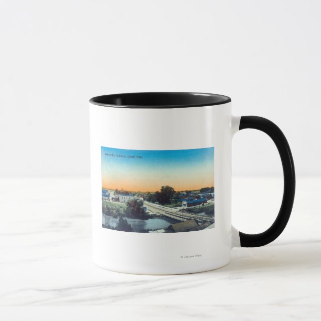 Tasse Vue aérienne du côté sud de TownPorterville, CA (Droite)