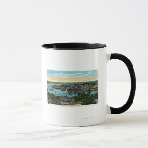 Tasse Vue aérienne du port de Boothbay