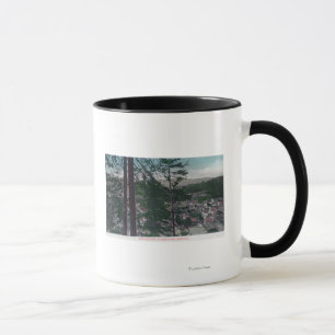 Tasse Vue aérienne du TownGuerneville, CA