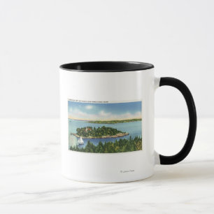 Tasse Vue de bouton et du Long Island de citrouille