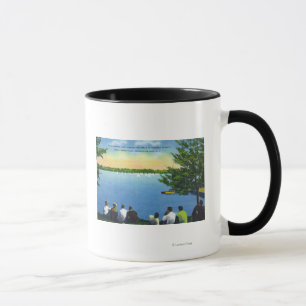 Tasse Vue de club national de régate de voilier sur le