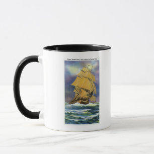 Tasse Vue de constitution de frégate, vieil Ironsides