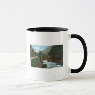 Tasse Vue de Hwy de rivière d'Ausable près de Wilmingt