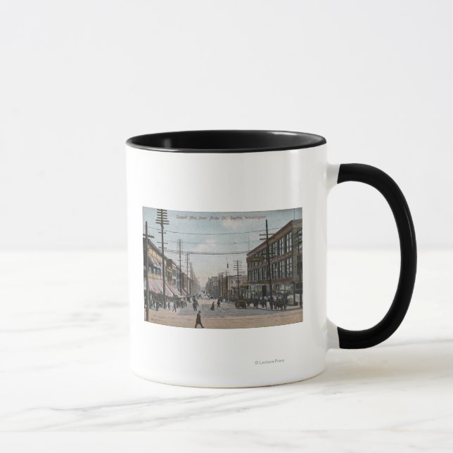 Tasse Vue de la deuxième avenue de Pike Street (Droite)
