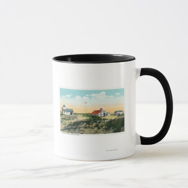 Tasse Vue de la station de la Garde côtière de Race Poin (Droite)