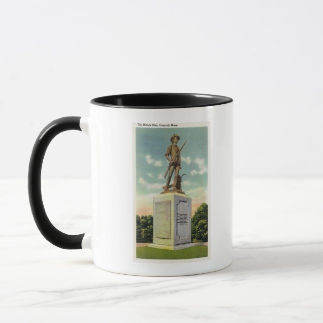 Tasse Vue de la statue du Minute Man (Gauche)