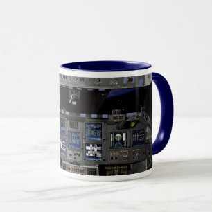 Tasse Vue de la Terre en orbite depuis le cockpit de la