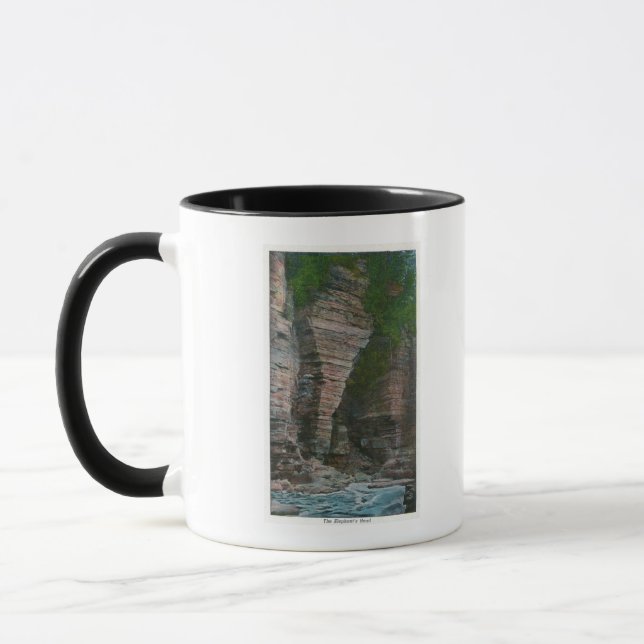 Tasse Vue de la tête de l'éléphant (Gauche)