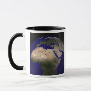 Tasse Vue de l'Afrique, de l'Europe, du Moyen-Orient et 