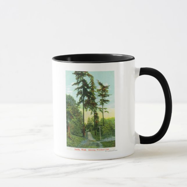 Tasse Vue de l'allée au parc Woodland (Droite)