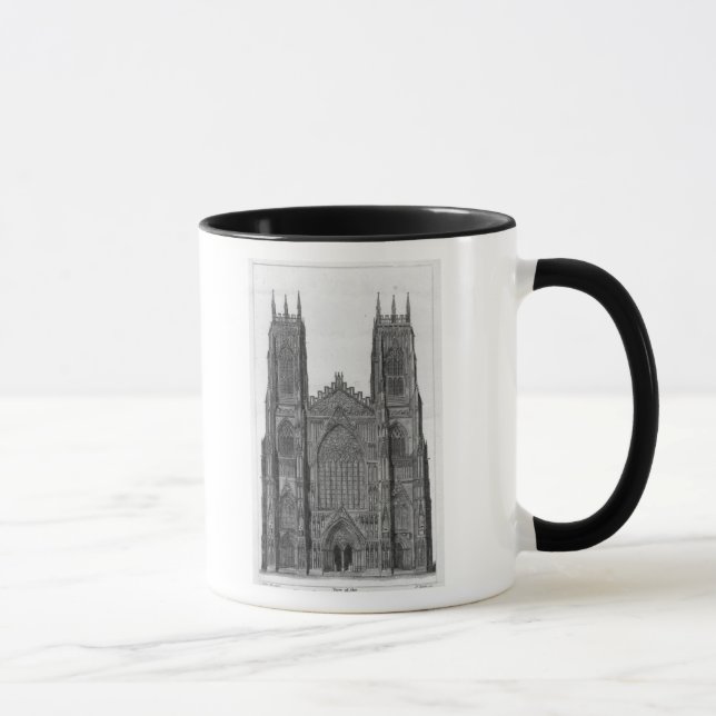 Tasse Vue de l'avant occidental de la cathédrale de York (Droite)