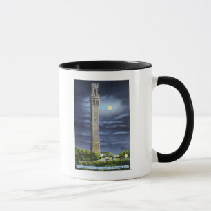Tasse Vue de mémorial de pèlerin la nuit