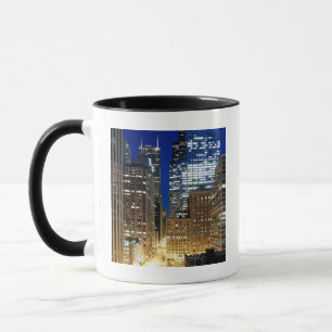 Tasse Vue de nuit du paysage urbain de Chicago