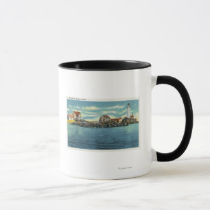 Tasse Vue de phare de port de Boston et de Boston