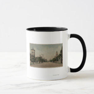 Tasse Vue de rue de Cajon avec quatre églises