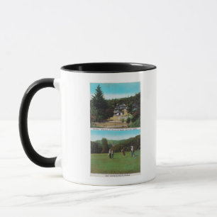 Tasse Vue de terrain de golf, au sol de croquet,