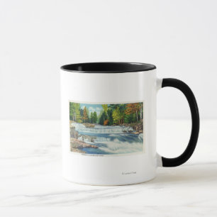 Tasse Vue des automnes sauvages de rivière et de Jackso