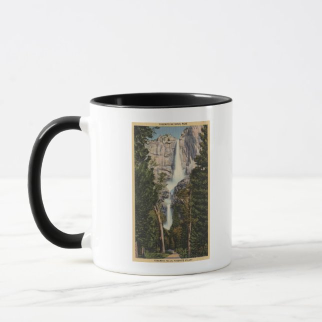 Tasse Vue des chutes et de la vallée de Yosemite (Gauche)