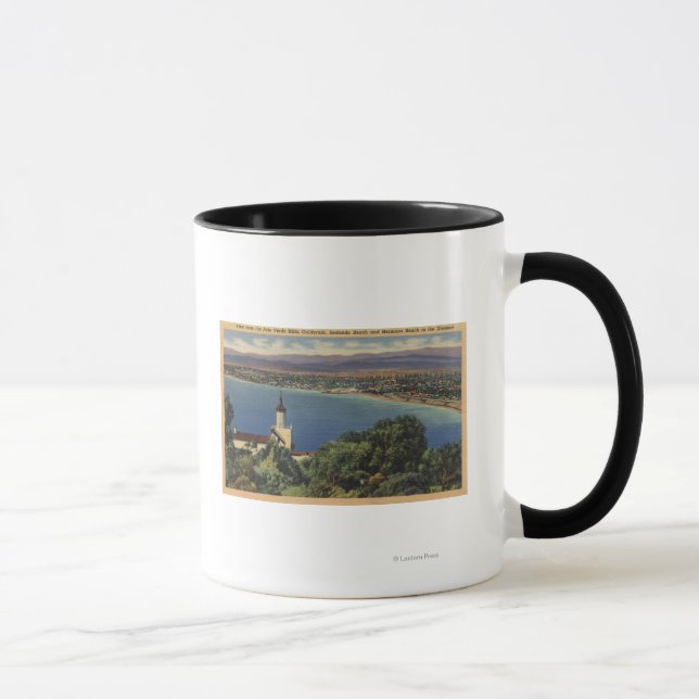 Tasse Vue des plages de Redondo & Hermosa, Californie (Droite)