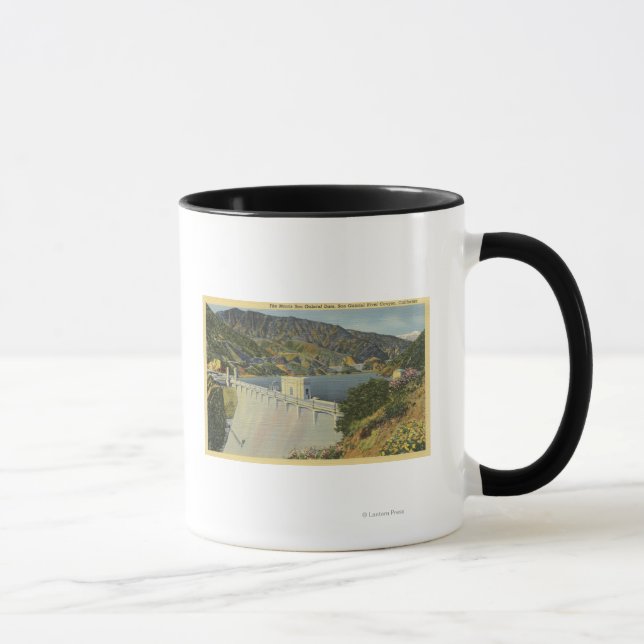 Tasse Vue du barrage de Morris San Gabriel (Droite)