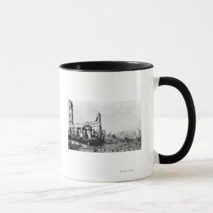 Tasse Vue du feu d'Astoria, Orégon d'hôtel de Weinard