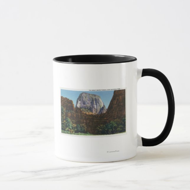 Tasse Vue du grand trône blanc (Droite)