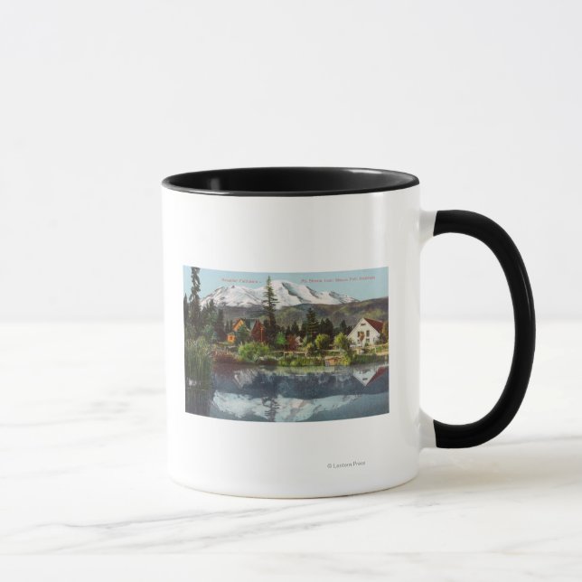 Tasse Vue du mont Shasta de l'écloserie de poisson Sisso (Droite)